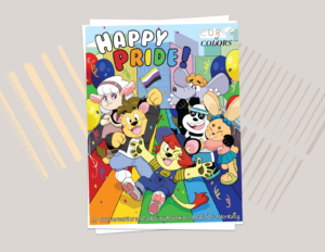 How To Be An Ally: Happy Pride Coloring Book from Cures of Colors.